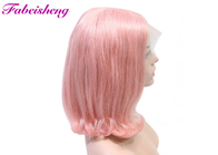 densità sana di Wave 180% dei capelli umani di Bob della parrucca del pizzo della parte anteriore di colore di rosa 1b