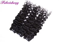 pacchi brasiliani vergini dei capelli di colore #1B/di #1/tessuto italiano dei capelli di Wave