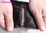 Chiusura bassa di seta del tessuto brasiliano dei capelli umani con» pollice parte 8 -18 naturale